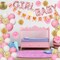 Party Pink Baby Shower Decorations for Girl with Its a Girl Banner, Baby Girl Letter Pink Gold Confetti Balloons Paper Pom Poms
